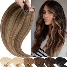 Thick Micro Loop Link Beads Nano Ring 100 Remy Human Hair Extensions Balayage