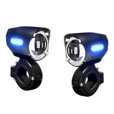 Motorcycle LED Driving Fog Lights 120W LED Pods Projector Lights Aux