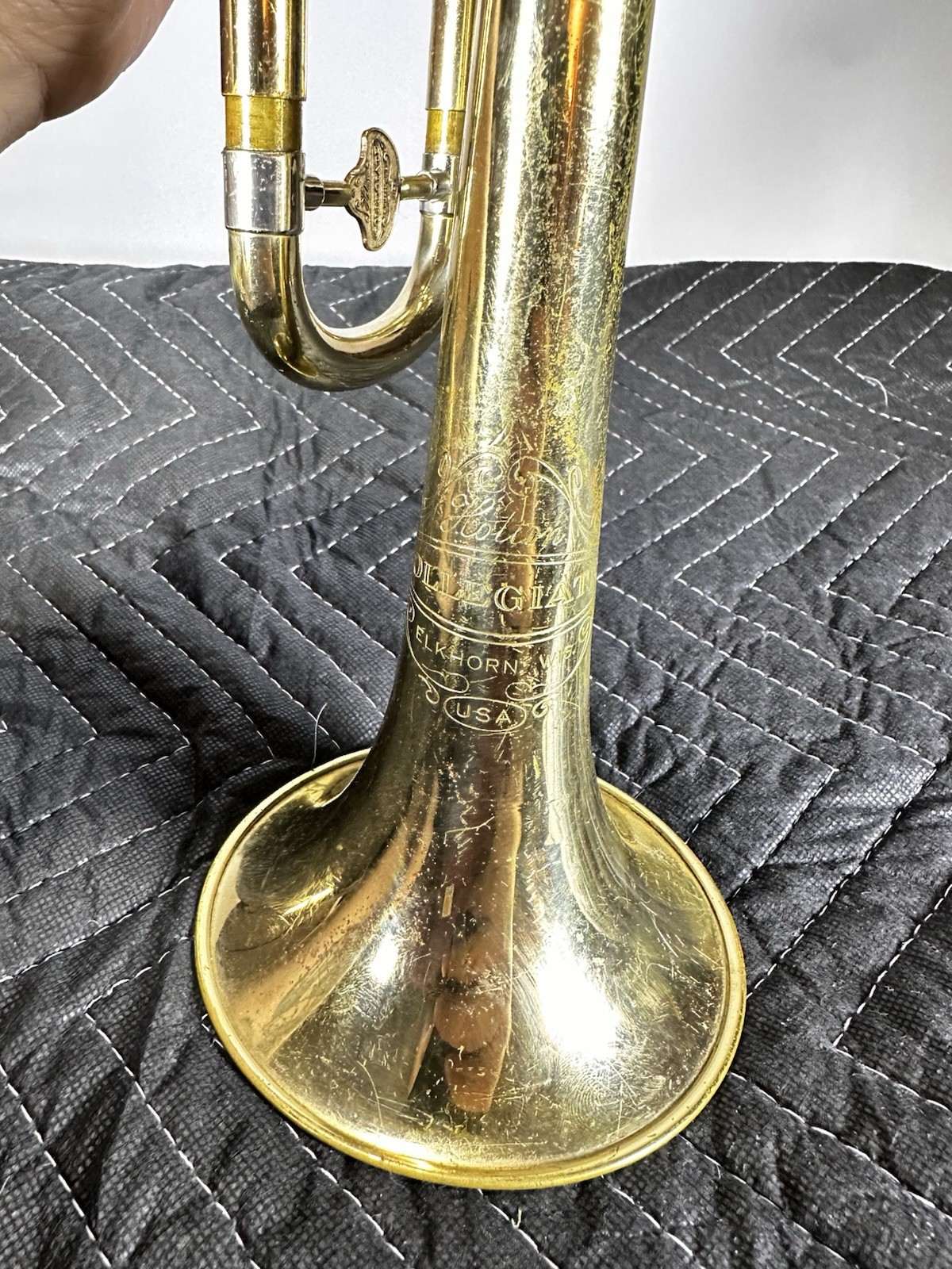 Vintage 1966 Holton Collegiate Trumpet With Original Case NICE FREE SHIPPING