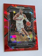 2023 Panini Prizm Draft Picks Jayson Tatum #51 Red Cracked Ice Prizm Duke