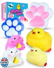 Taba Squishy Pack,Fufu Toys Set Include 1 Big Taba Cat Paws and C