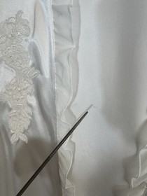 Women Large Set Ambrielle Sheer See Through Sexy Lingerie W/ Short Kimono Robe**