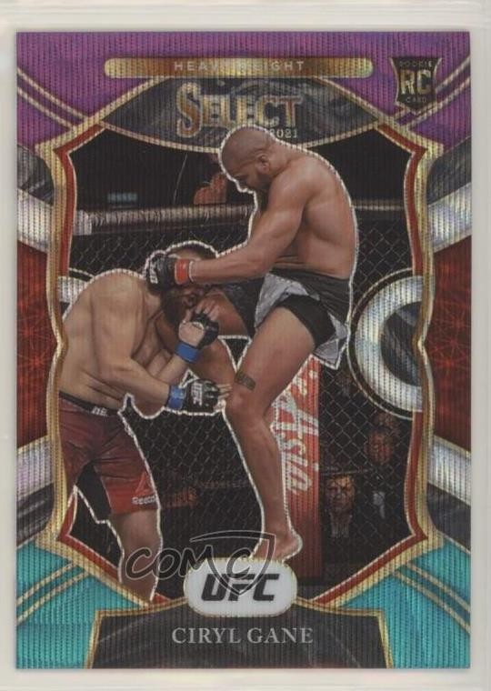 2021 Panini Select UFC Concourse Tri-Color Prizm Ciryl Gane #98 0f3j