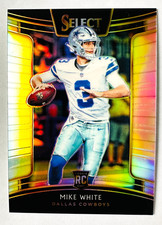 2018 Panini Select Mike White SILVER Prizm Card #95 Concourse Cowboys Rookie!