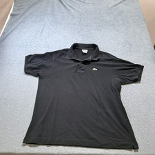 Camisa Polo Lacoste Para Hombre Talla XL Negra Tejida Manga Corta Logo Informal Cuello