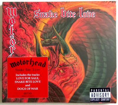 MOTÖRHEAD: SNAKE BITE LOVE - CD DIGIPACK - BMG RECORDS 1998 - NEU SEALED   