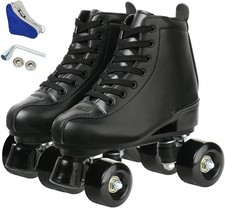 Unisex Roller Skates Double Row Four Wheels High-top Roller Skates Lightning