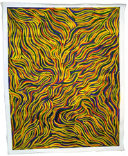 Sharon Namina Large Painting "Kurrajong Bush Medicine Seed" Acrylic Canvas– COA