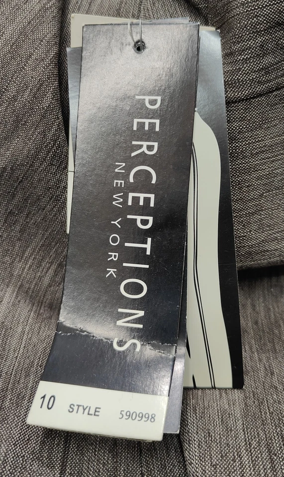 Perceptions New York Women's Brown Open Blazer Jacket Size 10 - Image 4 of 4