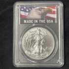 2015 American Silver Eagle 1 Oz PCGS MS70 Made In The USA Limited Edition Label