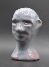 "Blue Hegemon" - Expensive Original Clay Sculpture. Hand made & glazed.