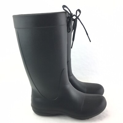 CROCS 203541 RAIN BOOTS Black Womens Size 4 | eBay