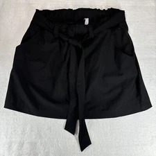 RBX Large Women's Travel Sport Skort Black Size L/G Belt Pockets