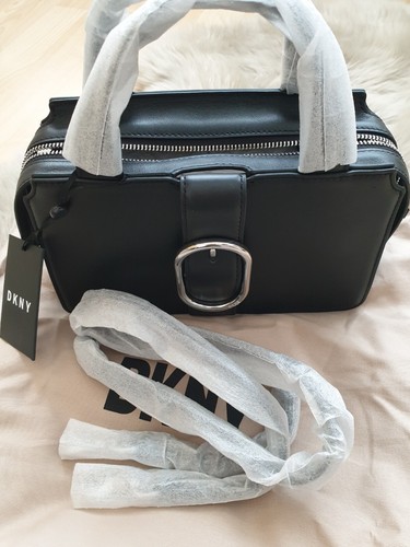 DKNY Black Leather Crossbody/Shoulder Bag BNWT - Picture 12 of 19