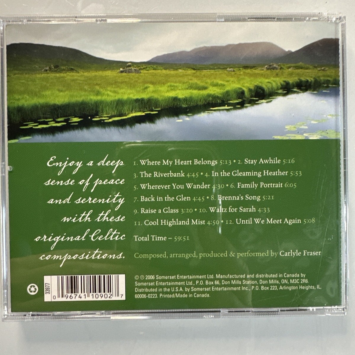 Celtic Serenity by Carlyle Fraser (CD, May-2007, Reflections