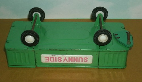 1/32 Scale Sunny Side Farm Wagon Trailer Barge - Vintage 1960s Japan SSS Tin Toy - Picture 5 of 6