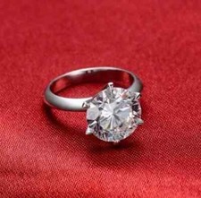 2Ct Round Cut Lab Created Diamond Wedding Engagement Ring 14K White Gold Plated