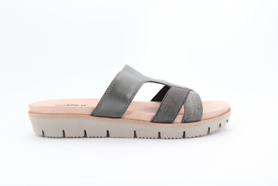 Umberto Raffini 3586 Gloria Slides Sandal Pewter Size EU 38 