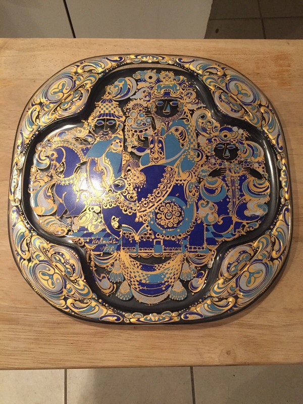 Rosenthal 3 Magi Handpainted Ltd. Edition Bjorn Winblad 1978 Christmas Plate