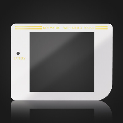 RetroSix Glas Display Scheiben für Game Boy Classic Weiß Gold GB DMG-01 Gold