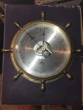 CHELSEA BOSTON BRASS SHIPS BAROMETER - RARE!