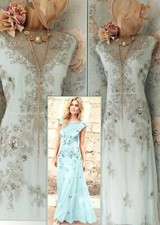 Joanna hope blue lace beaded 20s Mother wedding Evening Guest Occasion dress 26