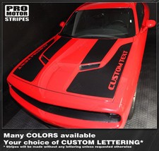 Dodge Challenger 2008-2023 Hood Accent Side Panel Stripes Decals Choose Color