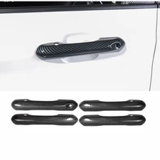 For Ford Explorer 2020-2023 ABS Carbon Fiber Exterior Door Handles Cover Trim