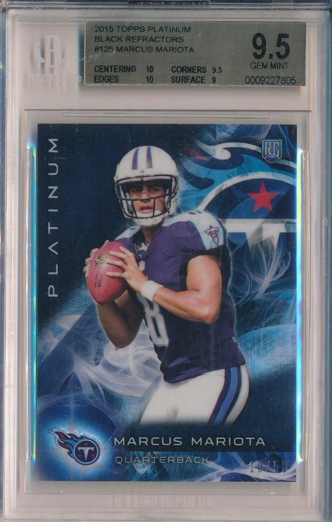 Marcus Mariota Topps Platinum #125 Black Refractor