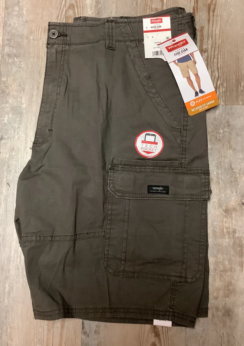 Men's wrangler cargo shorts relaxed fit sale
