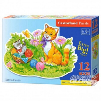 Castorland Puzzle Katzen Familie 12 Teile ab 3 Jahre Neu/ Ovp