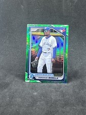 2024 Bowman Chrome Baseball BCP-53 Green Lunar Flow Refractor Emmanuel Bonilla
