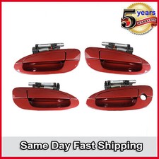 Outer Door Handle Front Rear For 2002-2006 Nissan Altima Red Mica Pearl Ax3 Outer Door Handle Front Rear For 2002-2006 Nissan Altima Red Mica Pearl Ax3