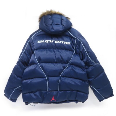 Supreme X NIKE 24AW Jordan Puffer Jacket Blue Size 2XL Outerwear