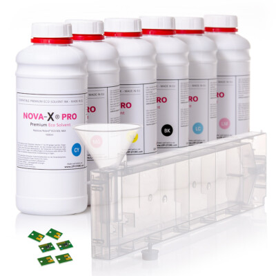 6c Starterset | ES3 | Mimaki  JV33|CJV30|JV5| NOVA-X  PRO | Permanent Chip