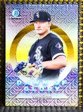 ANDREW VAUGHN - 2020 BOWMAN CHROME MEGA BOX DAWN OF GLORY GOLD REFRACTOR  #ED/50