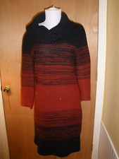 London Times black & red sweater dress adult medium (19)