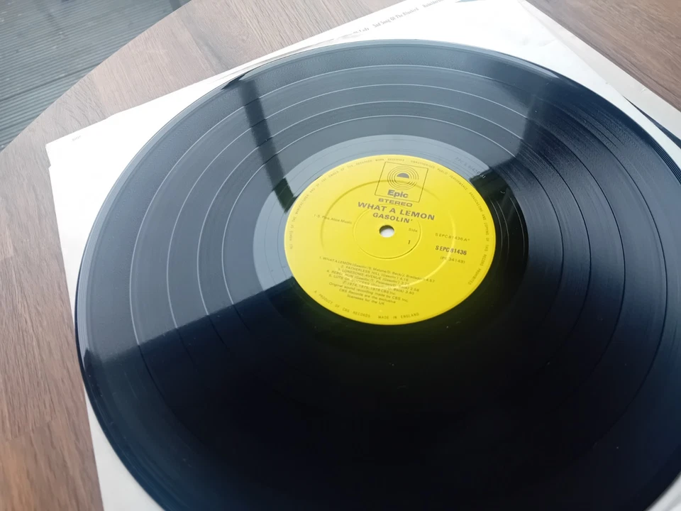 Gasolin' What a Lemon UK 1st press vinyl LP NM/VG+ 1976 Epic - Image 2 of 4