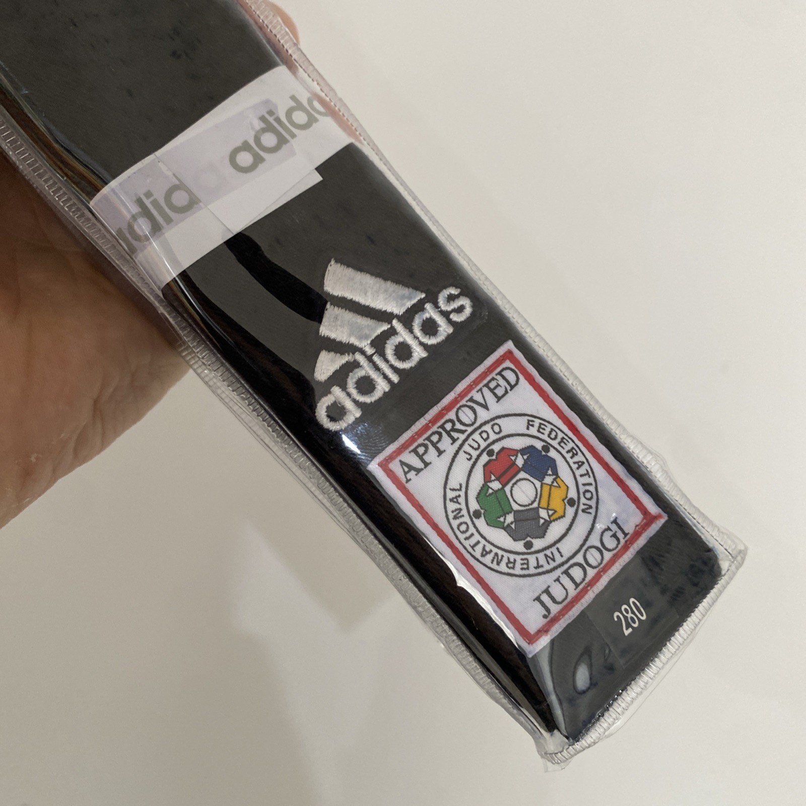 Adidas IJF Approved Elite Judo Black Belt High Quality 100% Cotton 45mm / 280mm thumbnail 2