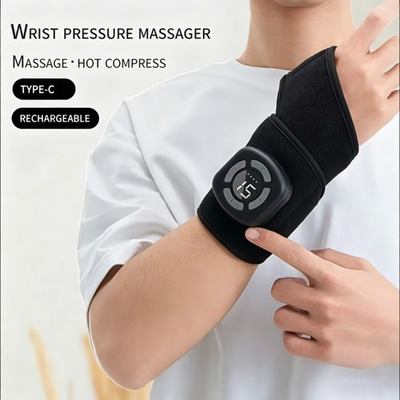 #ad Wrist Air Pressure Massager Graphene Heating Brace Hand Joint Pain Relief $48.10