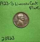 1923 S Lincoln Wheat Cent / Penny 1c Fine See Pictures