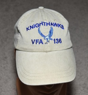 US Navy VFA 136 Knighthawks F/A 18 Hornet Squadron Unit Morale Ballcap Hat