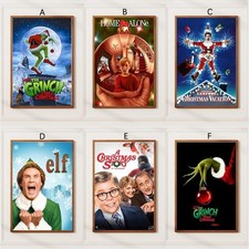 Christmas Poster Collection Poster   Vintage Retro Wall Art Prints for Holiday