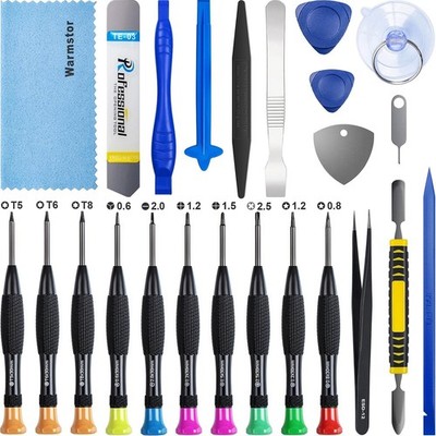 Repair Kit for iPhone 15 14 13 12 11 Pro Max/XS/XR/X/8 Plus/7/6,iPad Pro /24pcs/