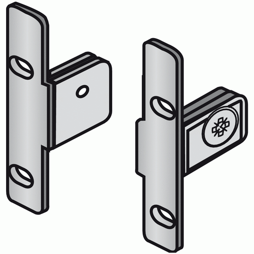 Hettich Multitech Front Drawer Bracket Connector 54mm (Pair) - Picture 2 of 3