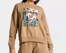 88 Nike Jordan Women s Crew neck Fleece Moos Artist Series Brooklyn M FD7860