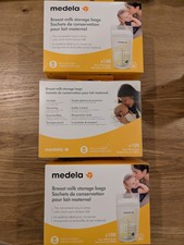 Medela Breast Milk Storage Bags, 6oz/180ml, 300 Count 3x100 , Double Zip