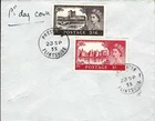 New Listing23/09/1955  - GB FDC - Waterlow Castles - High Value 2s 6d and 5s - Rare Cover