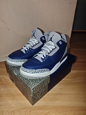 Air Jordan 3 Retro Georgetown Midnight Navy/Cement - CT8532-401 - EU 46, US 12