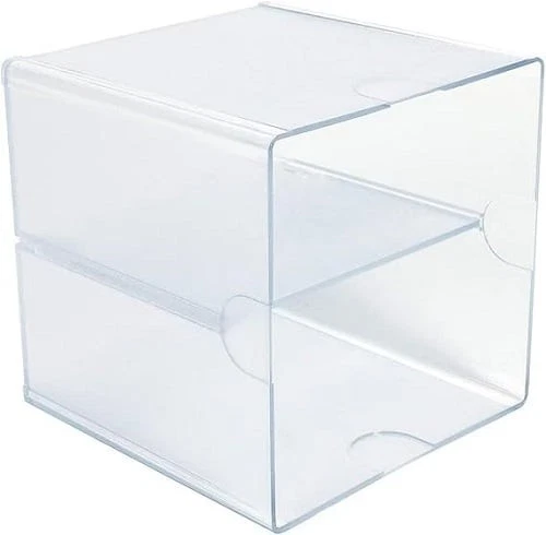 deflecto 350701 Cube Divider, 6Inch x 7-1/5 Inch x 6 Inch, Clear